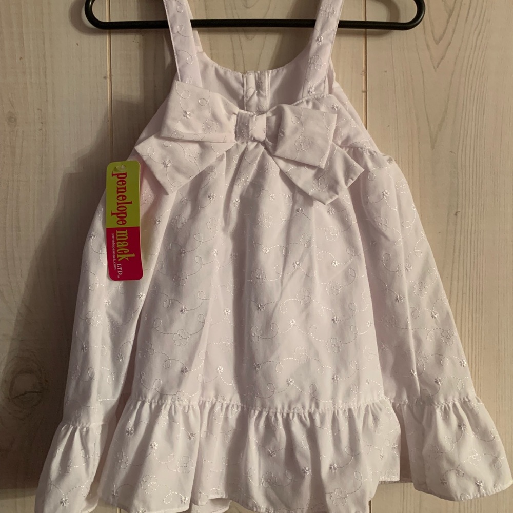 White sleeveless dress penelope white